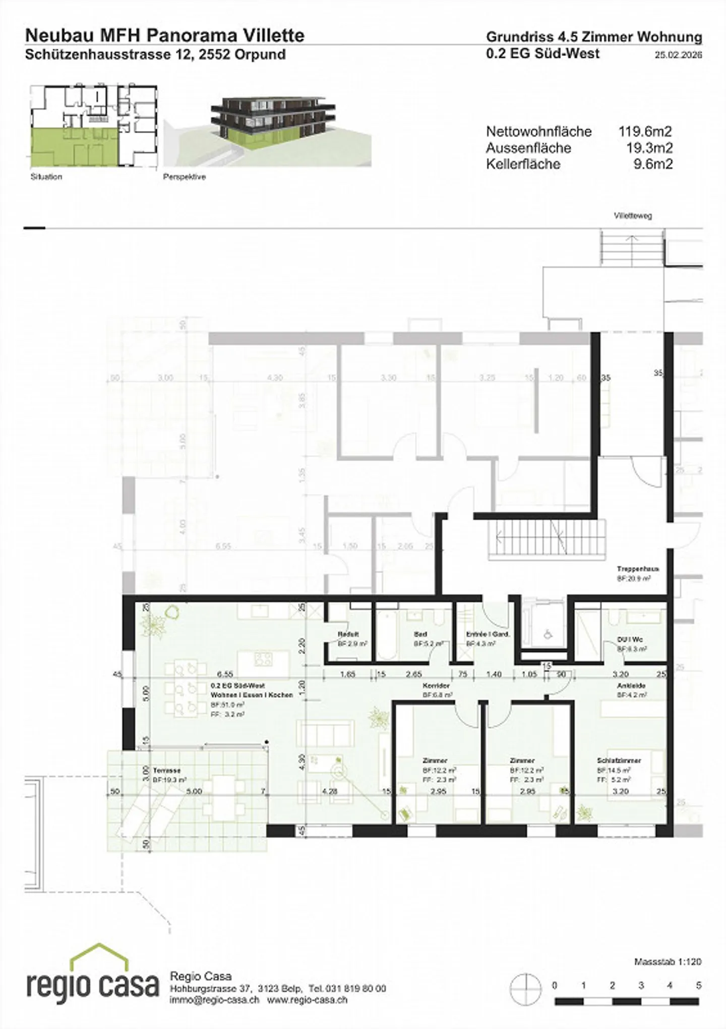 Stilvolle Wohnung mit Panoramablick - Foto 12 von 12