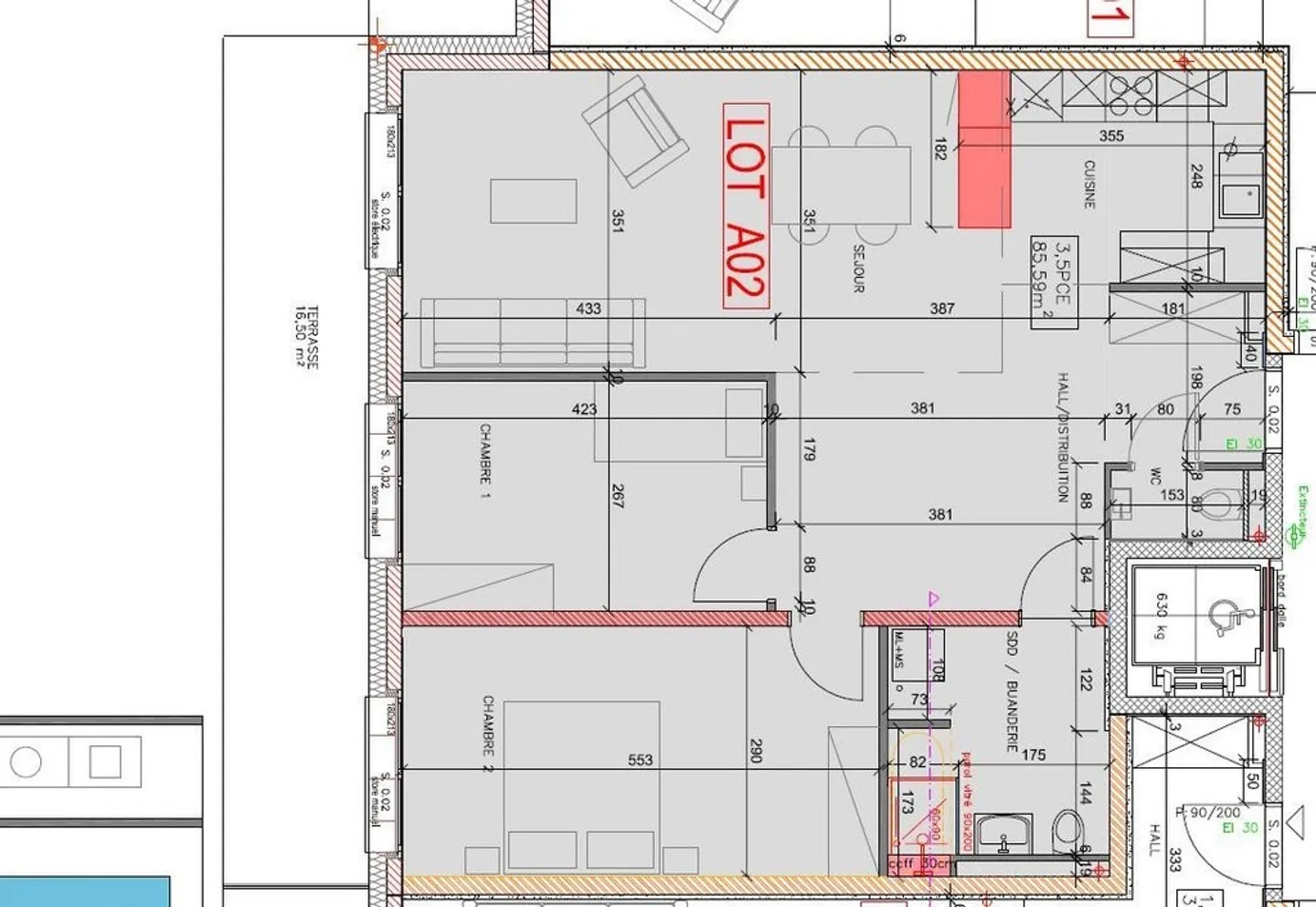 Appartement 3.5 pièces au rez-de-chaussée pour CHF 1'720.-/mois charges comprises - Photo 3 sur 4