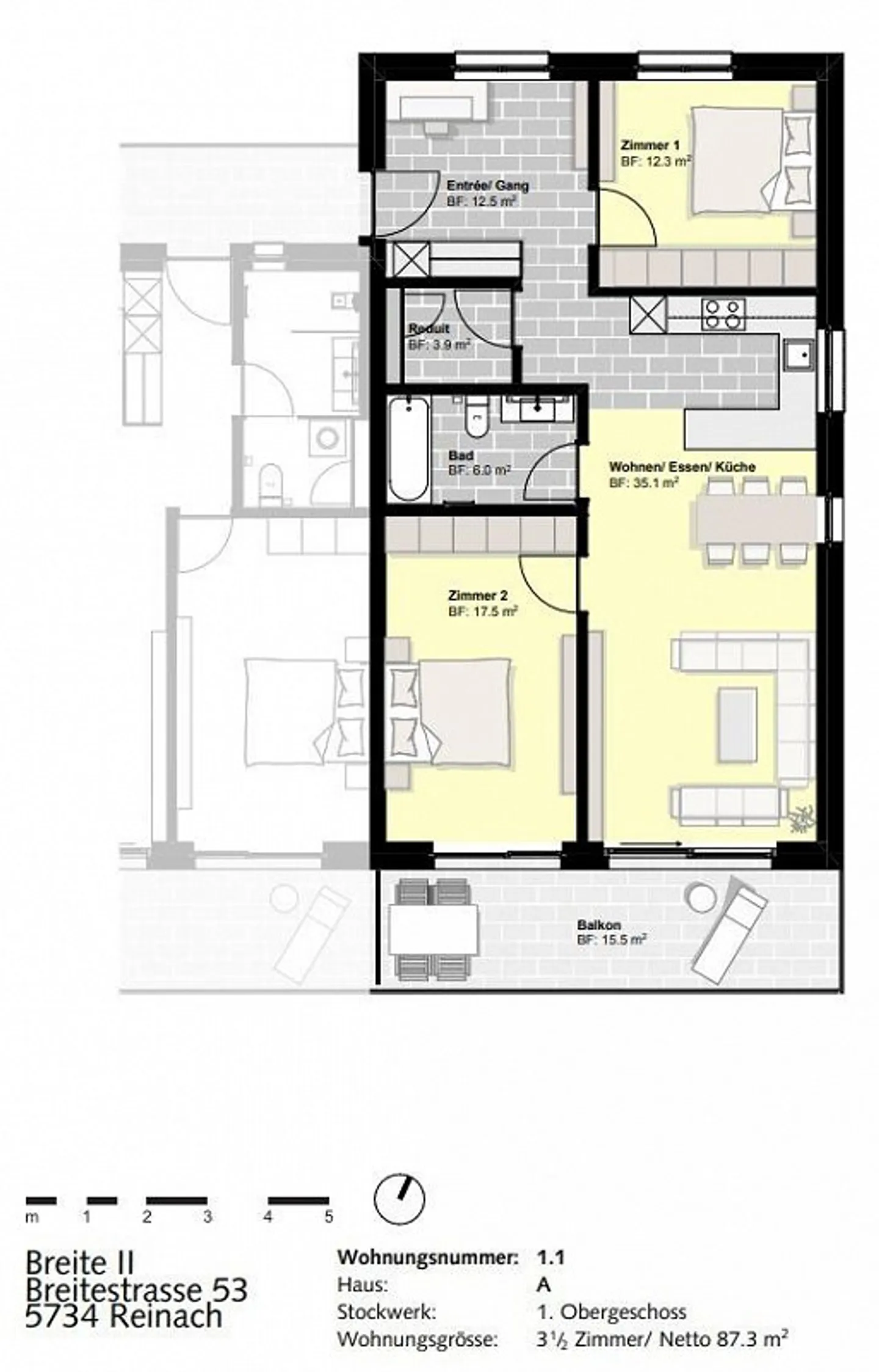 Appartement moderne de 3,5 pièces à louer dans un emplacement central - Photo 11 sur 11