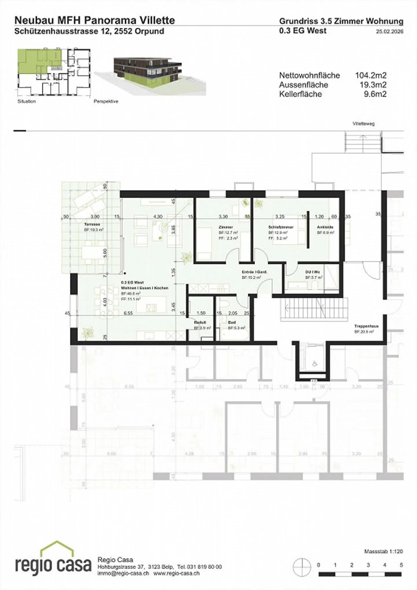 Stilvolles Apartment mit Panoramablick - Foto 10 von 10