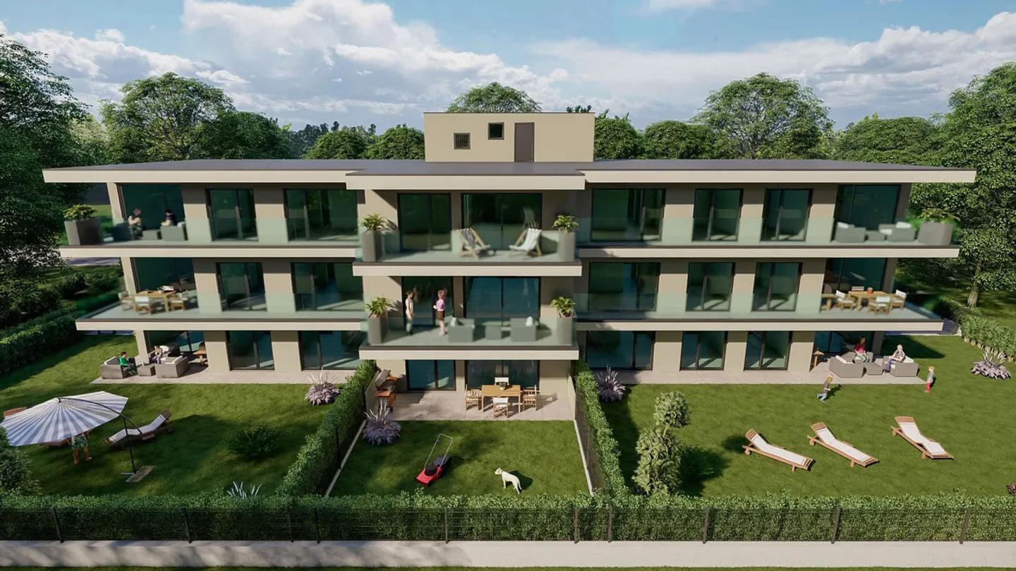 Moderne 3.5 pièces avec grand jardin à Arbedo Castione - Photo 2 sur 6