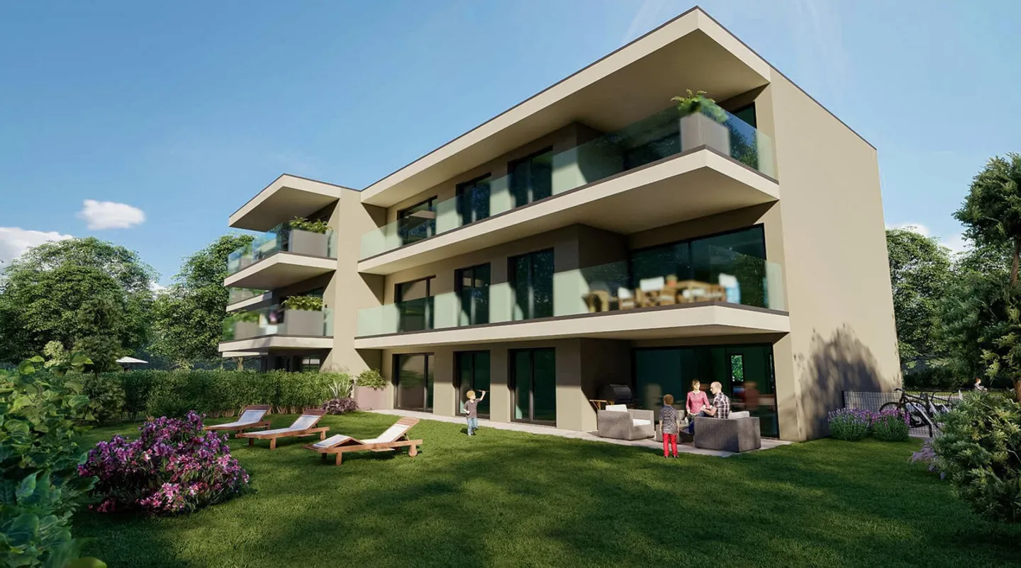 Moderne 3.5 pièces avec grand jardin à Arbedo Castione - Photo 3 sur 6