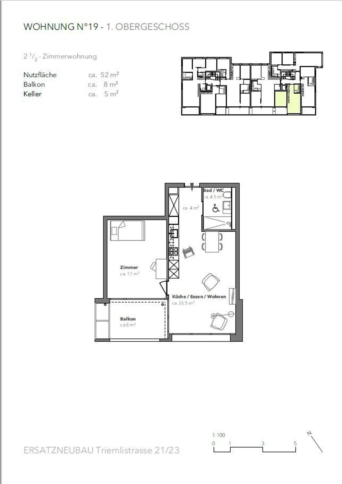 2.5-room apartment in Albisrieden - Photo 5 of 5