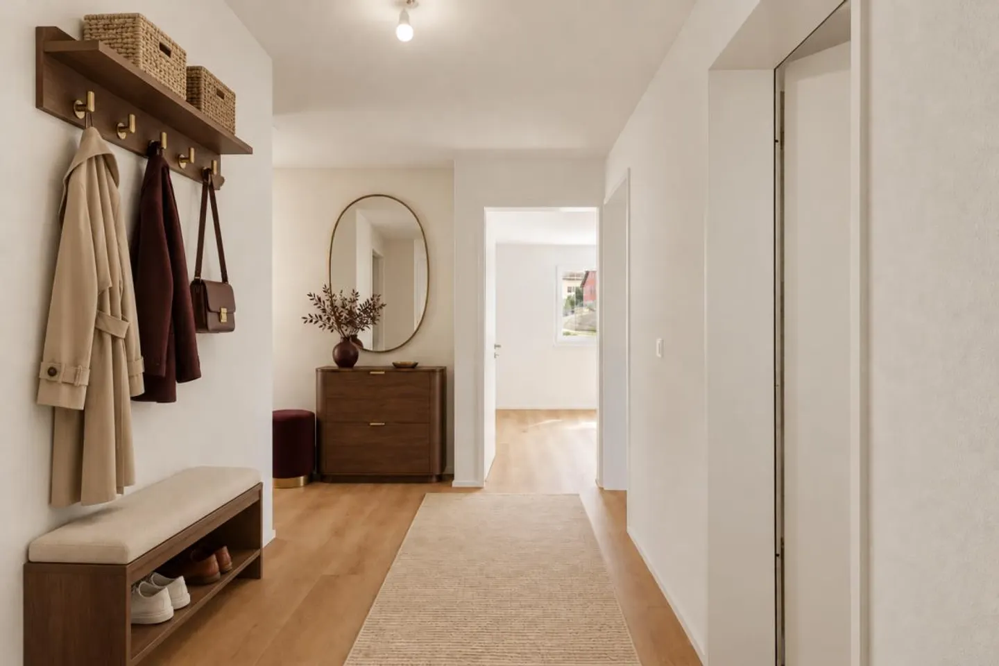 Nouvel appartement de jardin 3.5 pièces avec terrasse et lave-linge privé - Photo 4 sur 7
