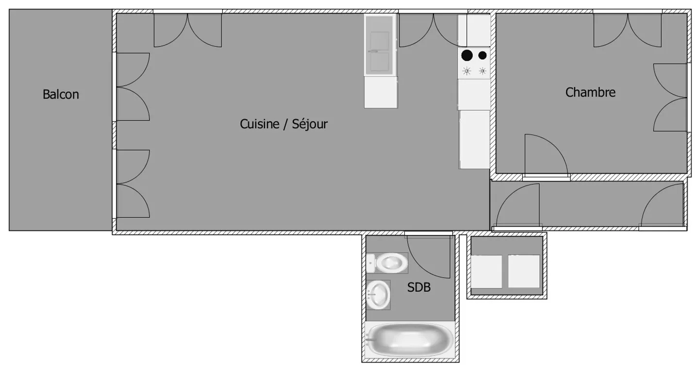 2.5 Room Apartment - Photo 9 of 9