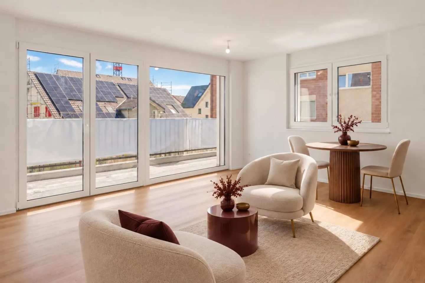 New 3.5-room garden apartment with terrace and private washing tower - Photo 2 of 7