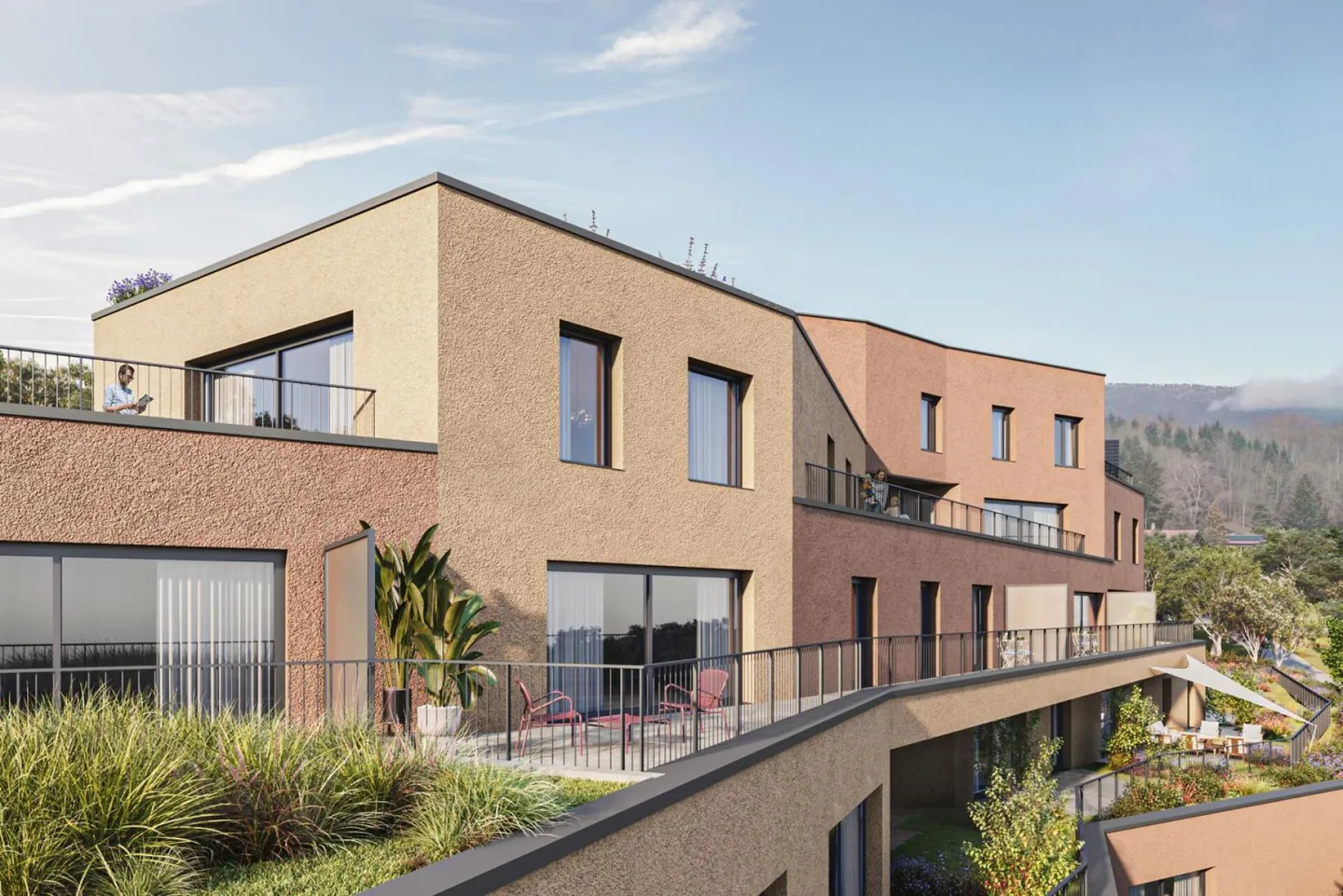 Beaux nouveaux appartements de 5,5 pièces avec grandes terrasses et vue - Photo 9 sur 15