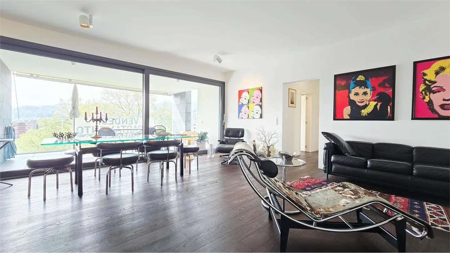 Castagnola : Appartement moderne de 4,5 pièces avec terrasse XXL - Photo 3 sur 13