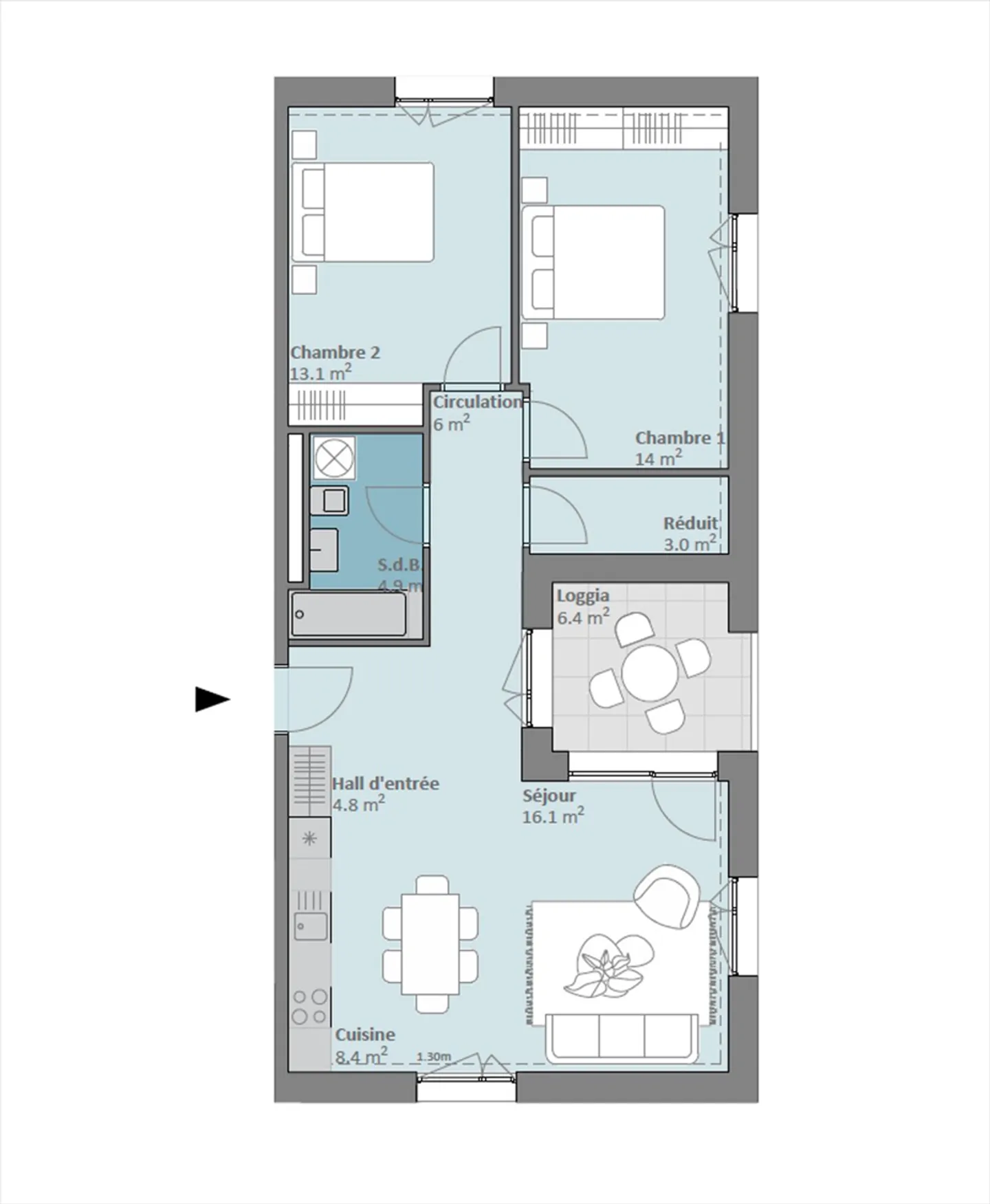 New Promotion Prilly Buissonnière - 3.5 ROOMS 3RD FLOOR - Photo 6 of 6