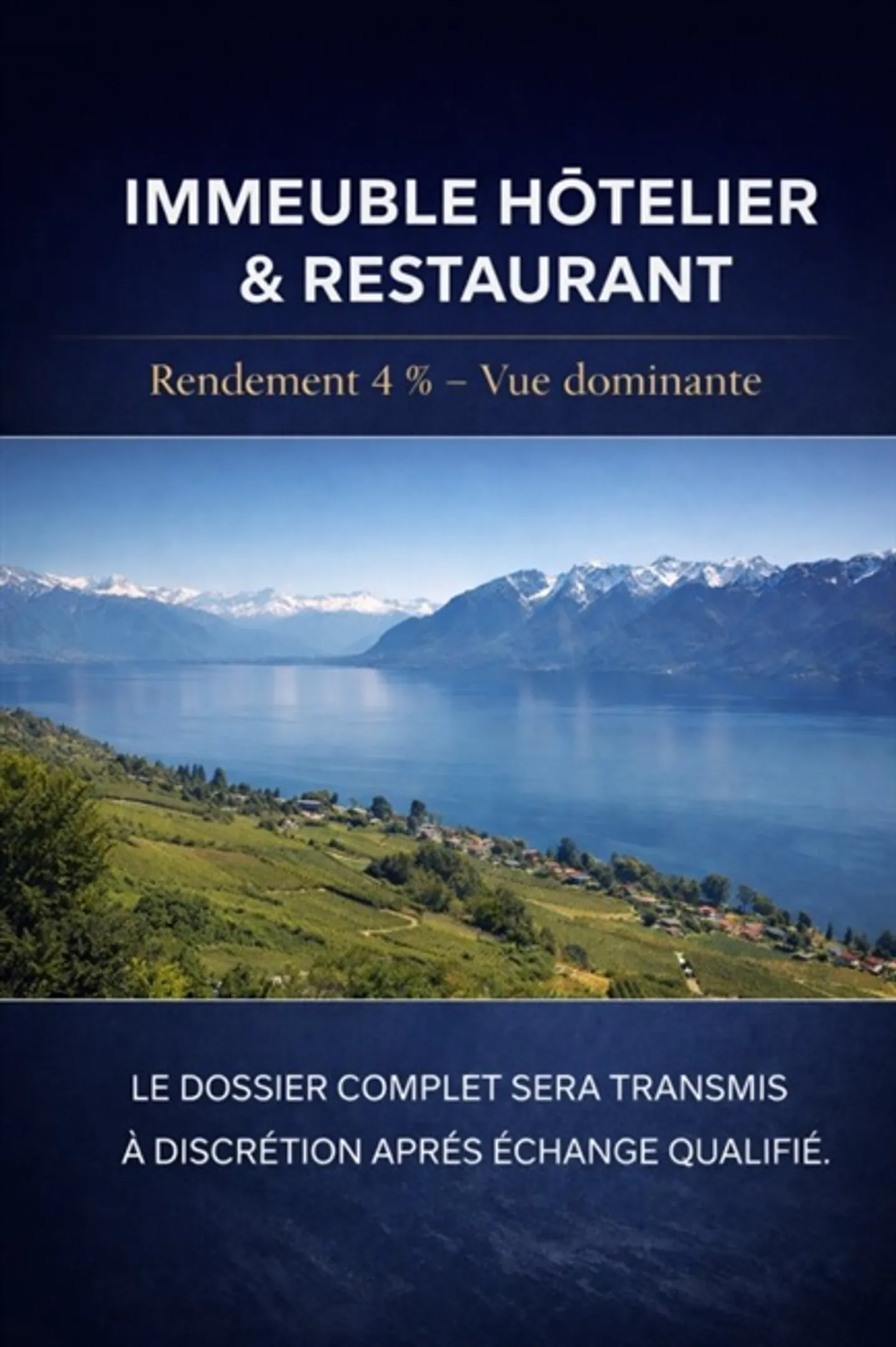 Bâtiment d'hôtel et de restaurant - Rendement 4% - Vue dominante - Photo 1 sur 1