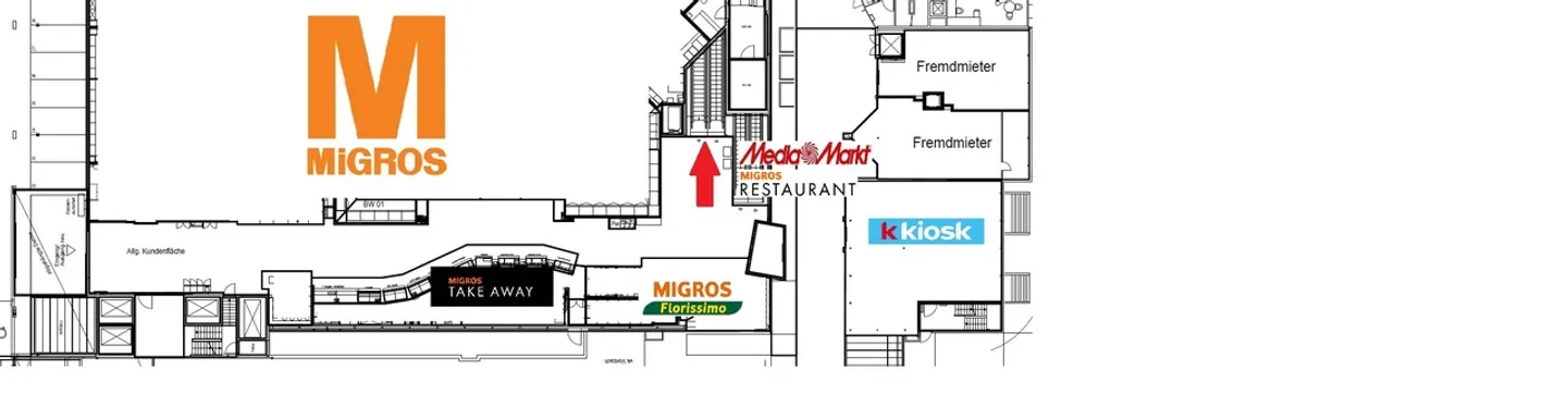 Ladenfläche mit ca. 670m² in Shopping Center – Migros Füllinsdorf - Foto 12 von 12