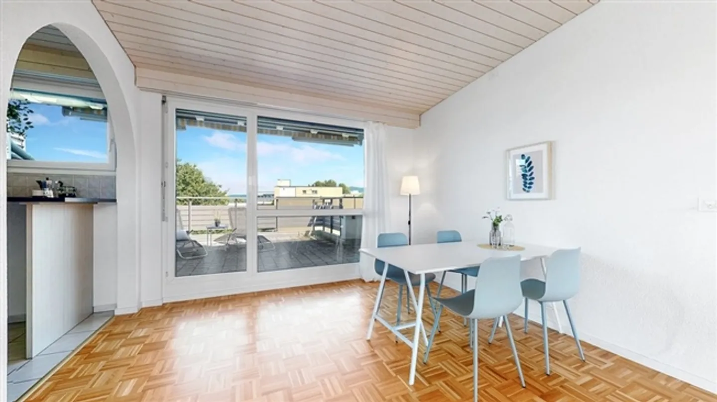 3.5-room penthouse apartment with two terraces and private laundry room - Photo 7 of 12