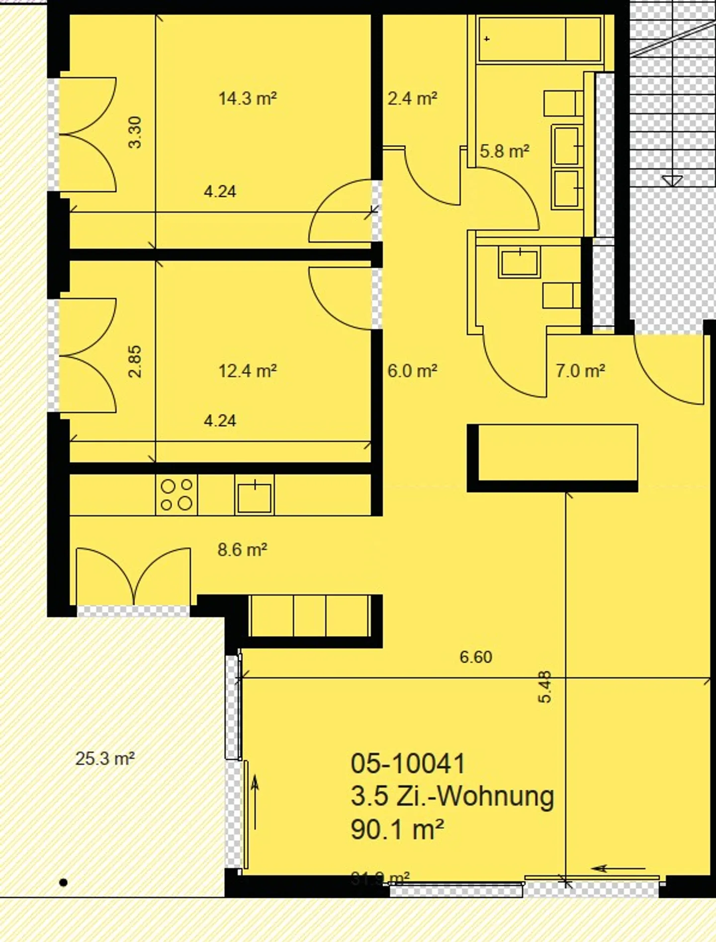 Modernes Apartment in ruhiger Lage - Foto 8 von 8