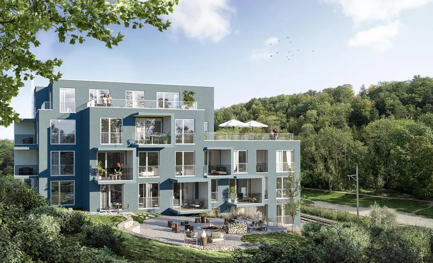 Vie moderne avec terrasse et vue sur la nature Appartement 1.5 pièces - Photo 4 sur 4