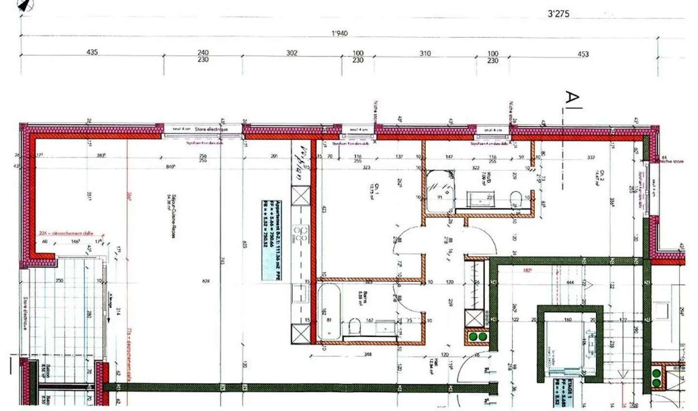 Wohnung 3.5 Zimmer im 2. Stock für CHF 2'060.-/Monat Nebenkosten inbegriffen - Foto 5 von 5