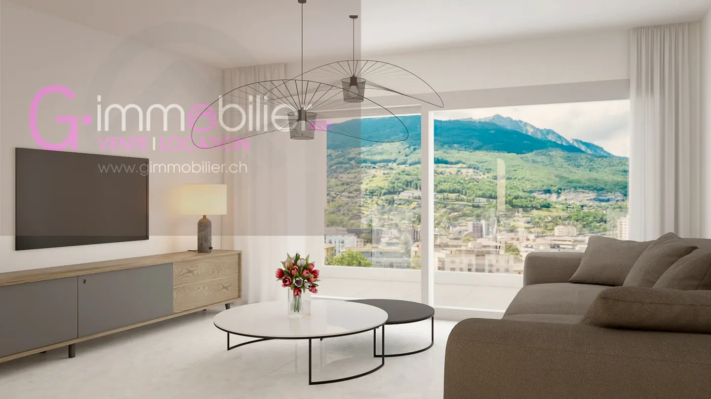 In vendita a Monthey, 3,5 locali di 104m2 al 1° piano - Foto 1 di 12