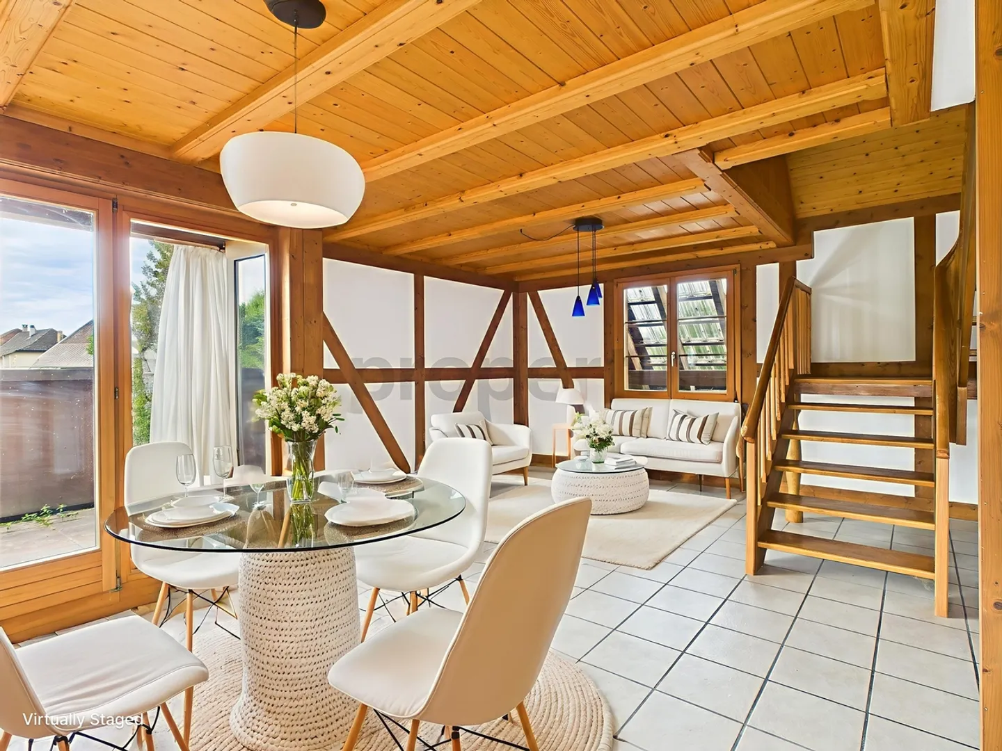 Appartement en duplex spacieux de 4,5 pièces à Ersigen - Photo 1 sur 13