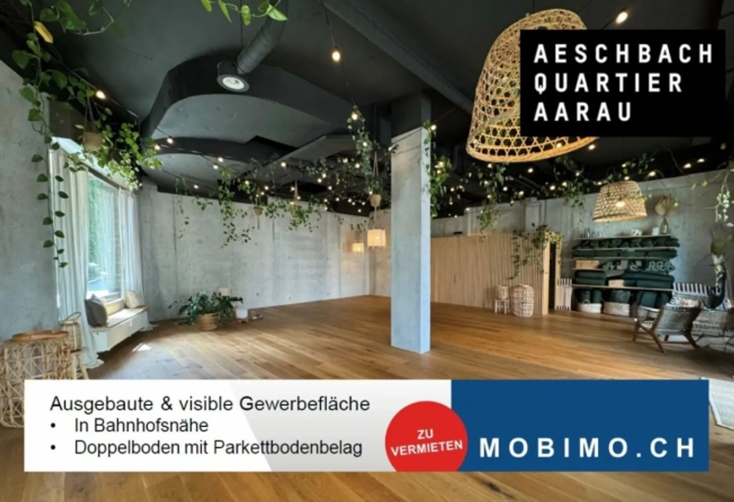 Aeschbachquartier - Espace commercial prêt à emménager avec aménagement de haute qualité - Photo 1 sur 10