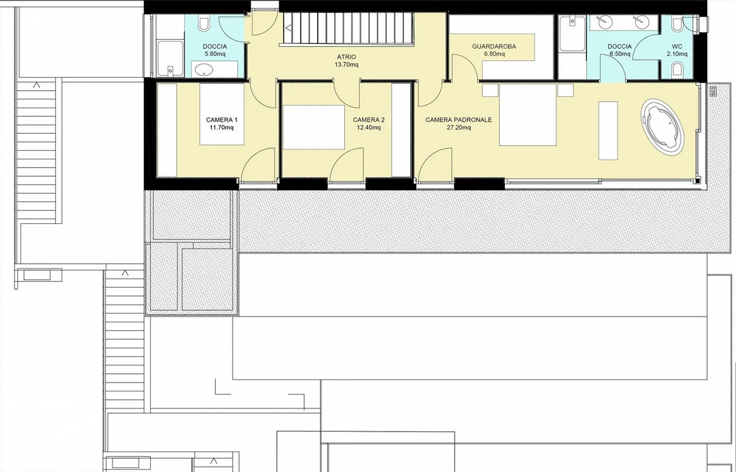 Immaginate di tornare a casa in questo splendido attico duplex con terrazza panoramica - Foto 8 di 8
