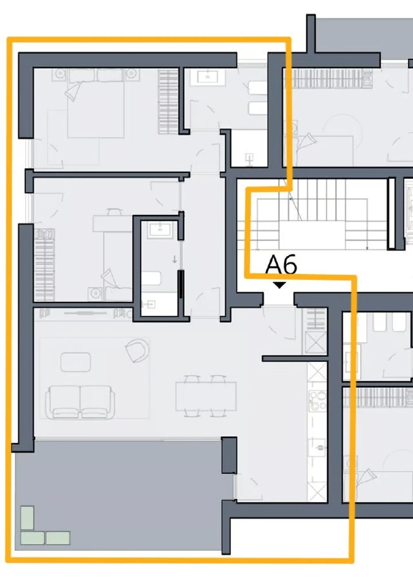 PRIMO AFFITTO - NUOVO 3.5 LOCALI CON AMPIA TERRAZZA - Foto 8 di 8