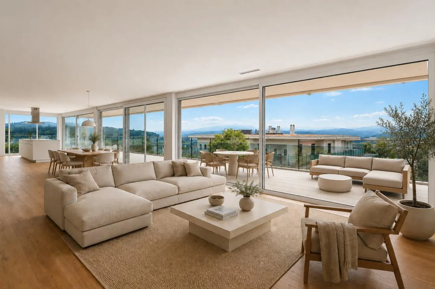 Geräumige Terrassenwohnung mit Aussicht - Foto 1 von 11