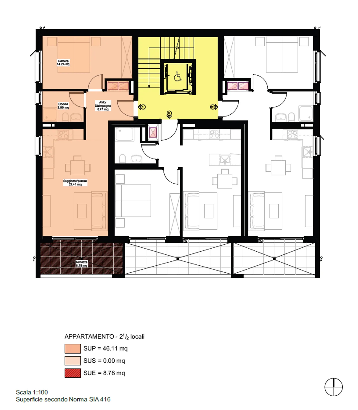 Modern 2.5-room apartments for rent in Cadenazzo - Photo 8 of 10