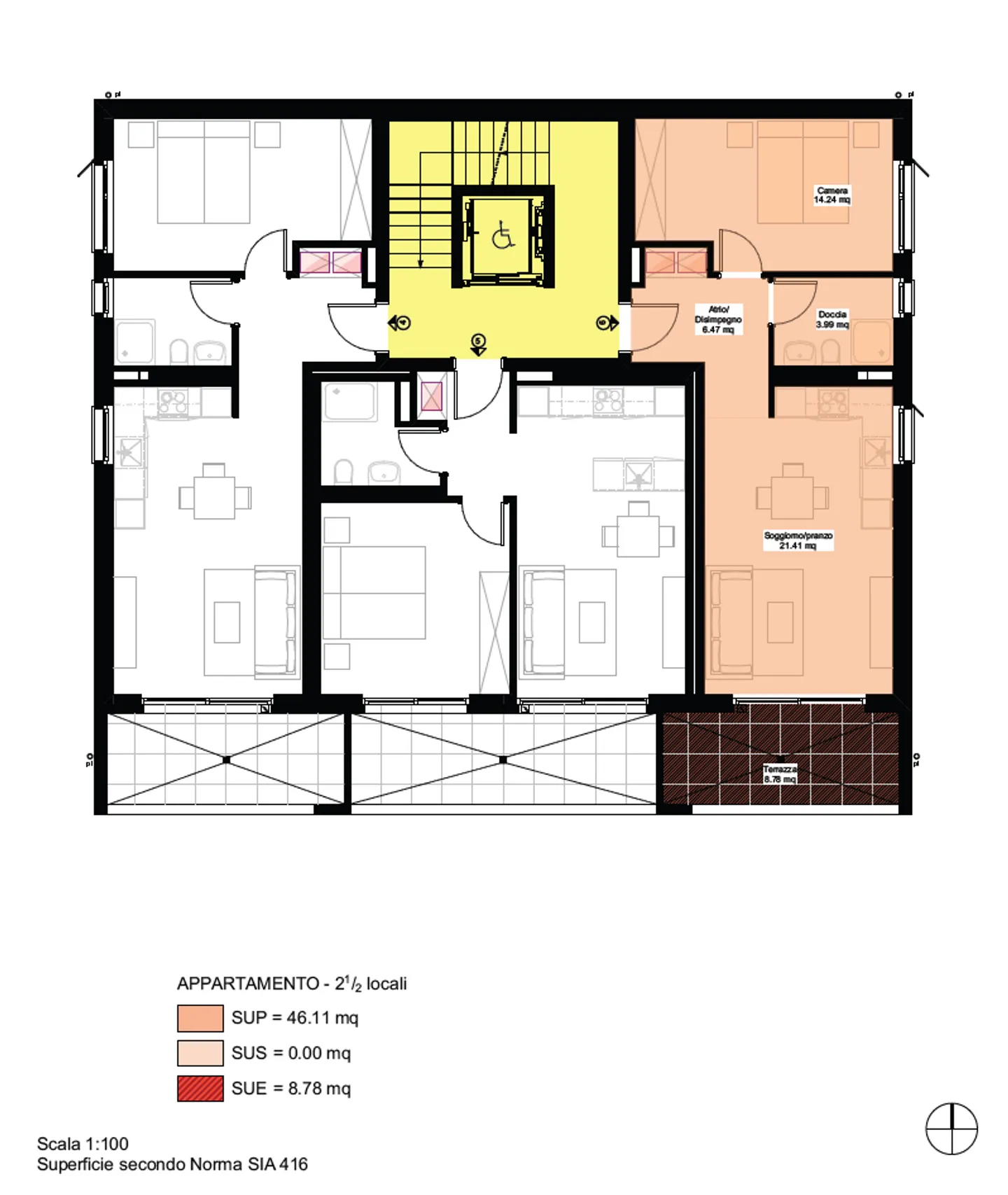 Modern 2.5-room apartments for rent in Cadenazzo - Photo 10 of 10