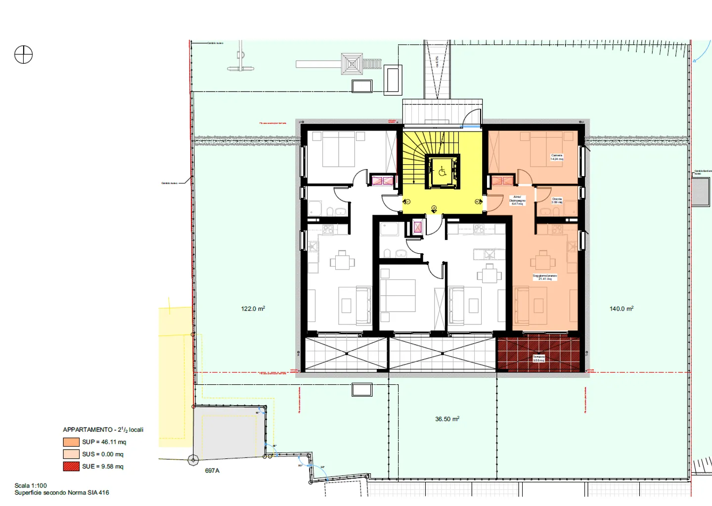 Moderne appartamenti di 2,5 stanze con grande giardino in posizione privilegiata a Cadenazzo - Foto 9 di 9