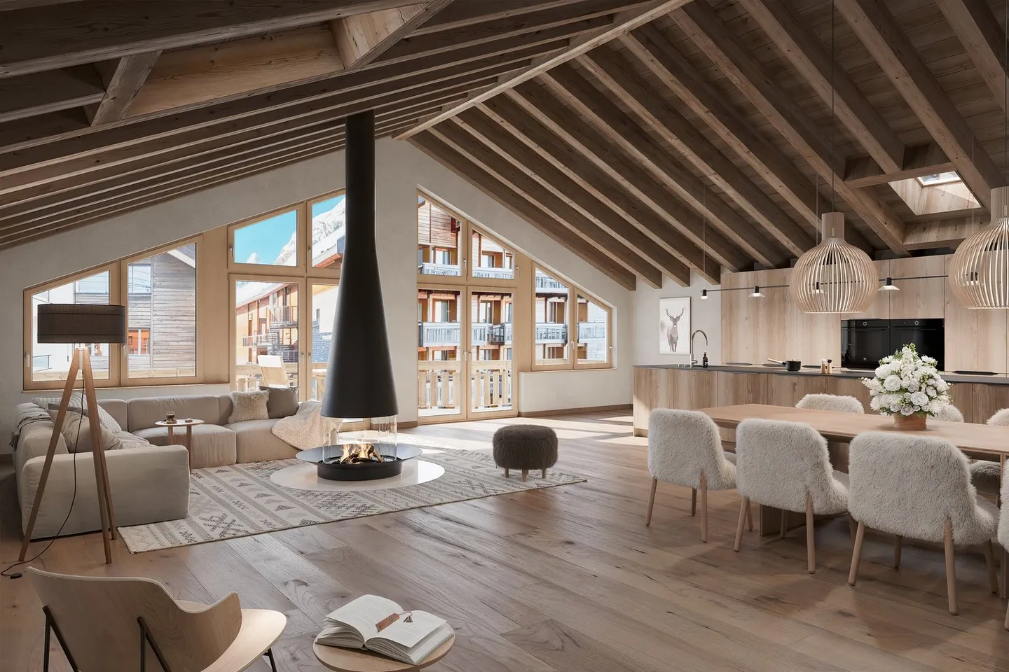Penthouse im Zentrum von Zermatt - Foto 1 von 6