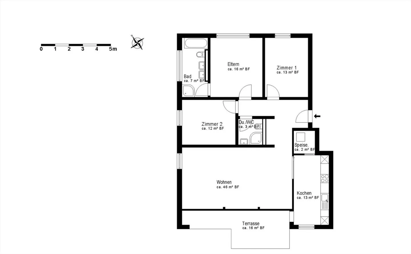 Appartamento soleggiato di 4,5 locali a Walenstadt - Foto 13 di 13