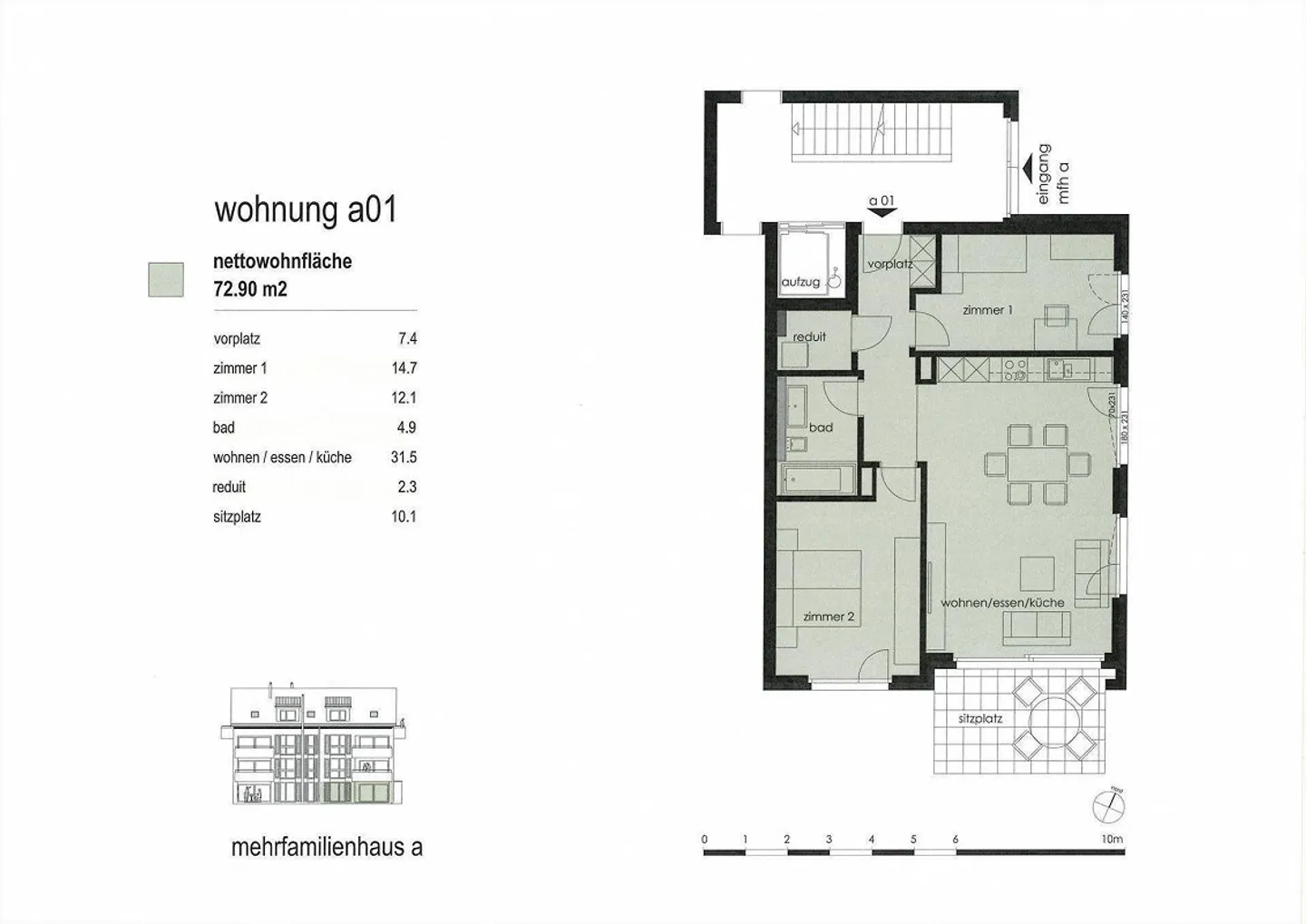 Erstvermietung Wohnüberbauung "Sonnengrund" Lommis - Foto 2 von 4