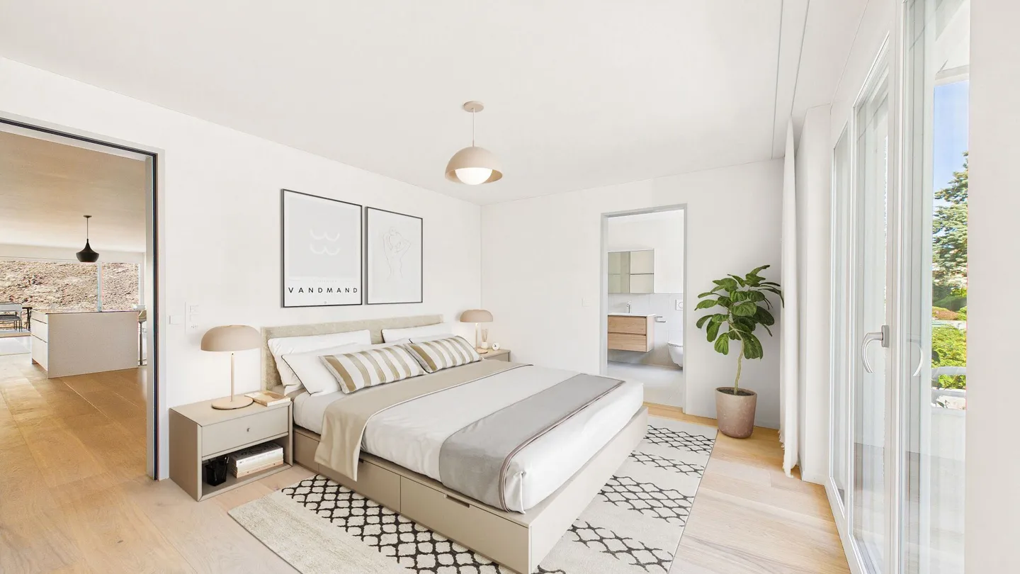 Gartenwohnung mit grosszügigem Aussenbereich - modernes Wohnen in neuwertiger Qualität - Photo 4 sur 9