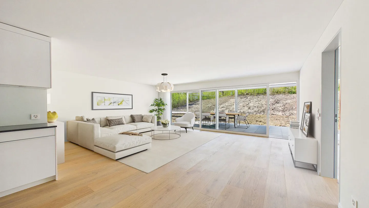 Gartenwohnung mit grosszügigem Aussenbereich - modernes Wohnen in neuwertiger Qualität - Photo 3 sur 9