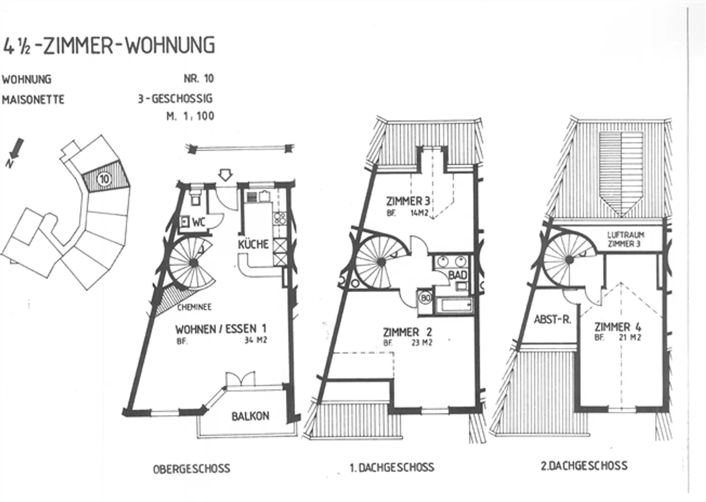 Appartement en duplex spacieux à louer à Dürnten - Photo 6 sur 10