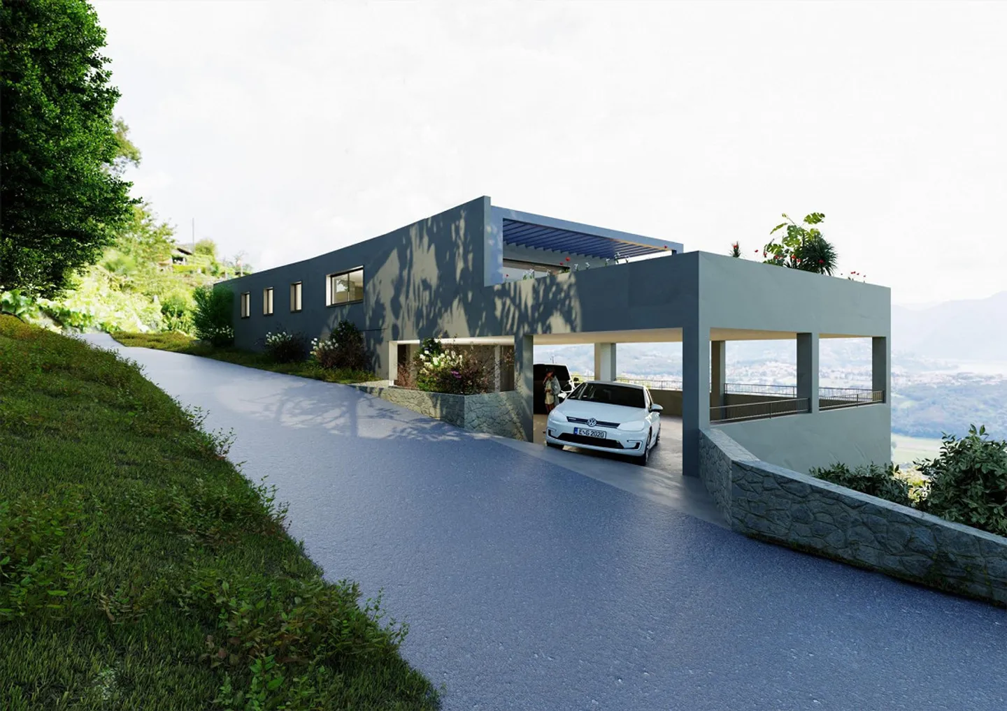 BAUBARES GRUNDSTÜCK R2 SEEBLICK MIT PROJEKT IN CADEMARIO - Foto 9 von 9