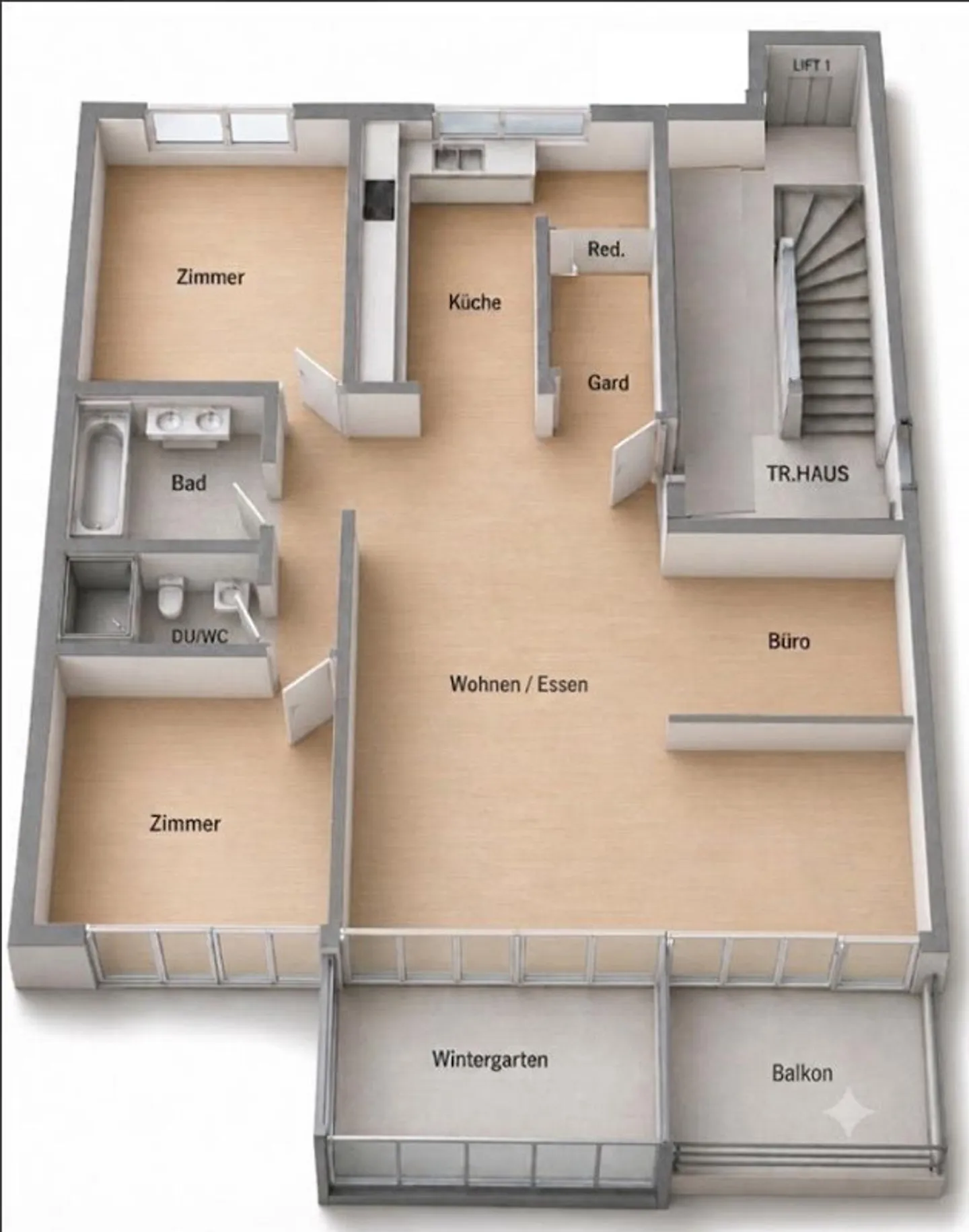 Luxus-Wohnung mit Wintergarten - Foto 20 von 20