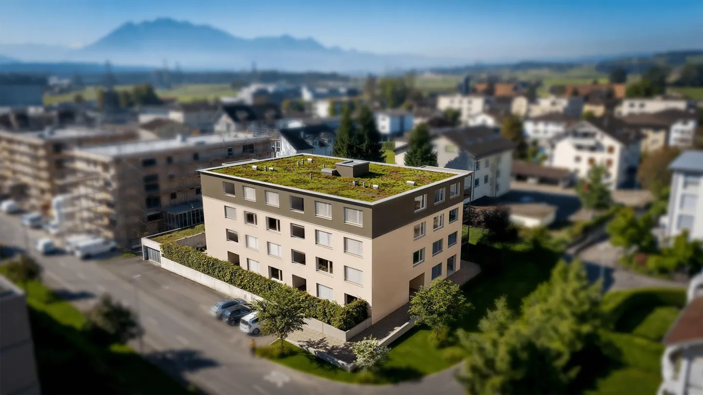 Prima locazione di un appartamento attico di 4,5 stanze dopo l'estensione del tetto - Foto 2 di 3