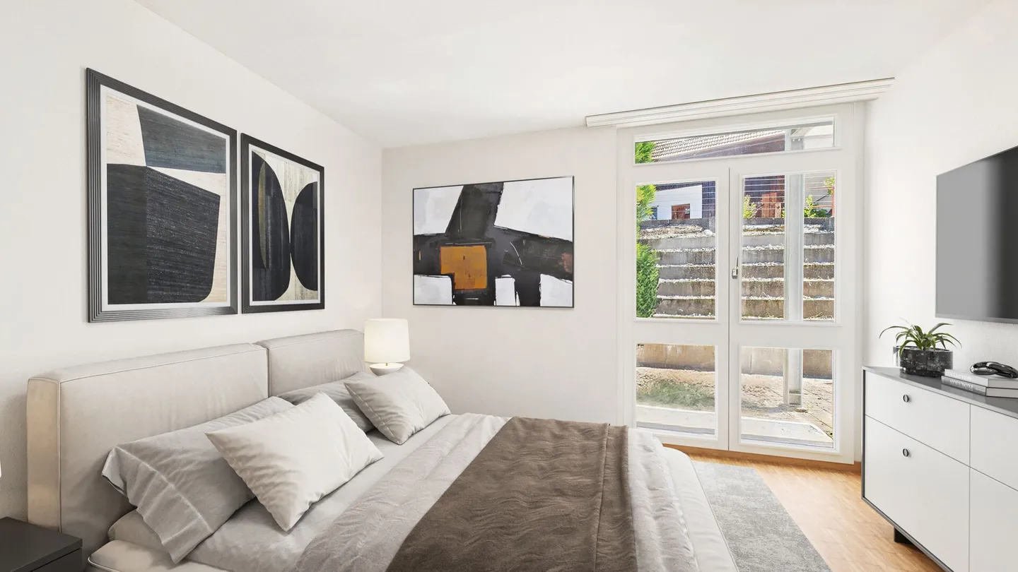 Appartamento con giardino spazioso con layout ben progettato - Foto 5 di 9