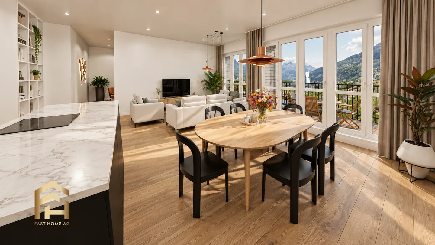 Ampio appartamento di 5,5 locali al piano superiore - MFH Imbach - Foto 2 di 11