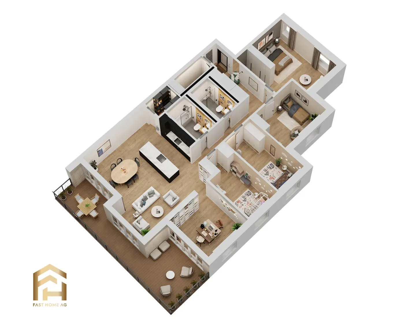 Ampio appartamento di 5,5 locali al piano superiore - MFH Imbach - Foto 4 di 11