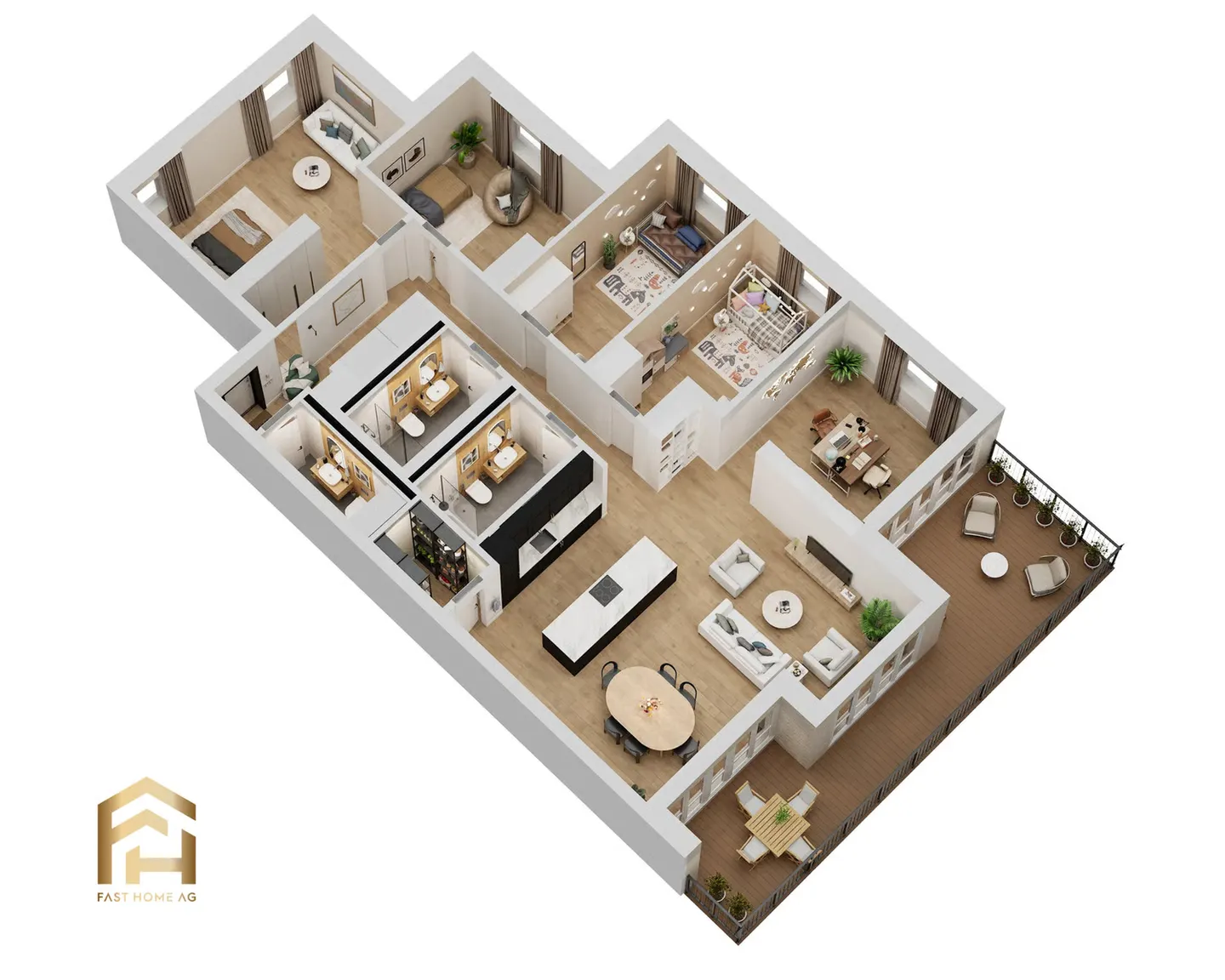 Ampio appartamento di 5,5 locali al piano superiore - MFH Imbach - Foto 5 di 11