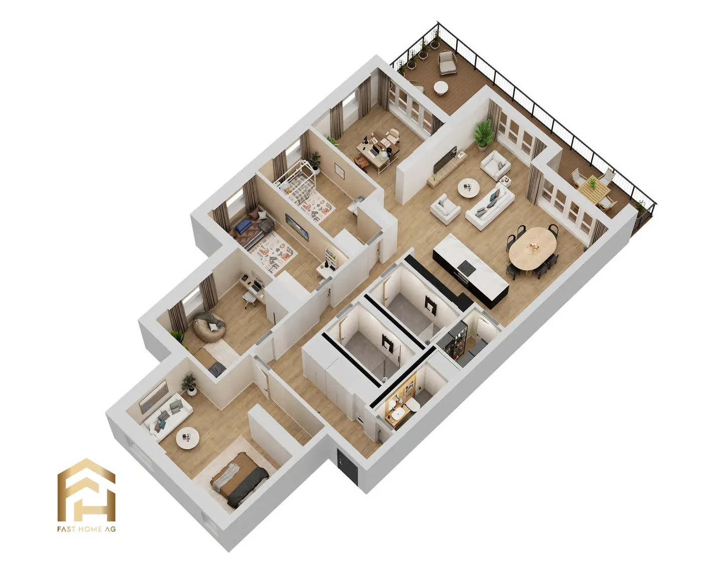 Ampio appartamento di 5,5 locali al piano superiore - MFH Imbach - Foto 6 di 11