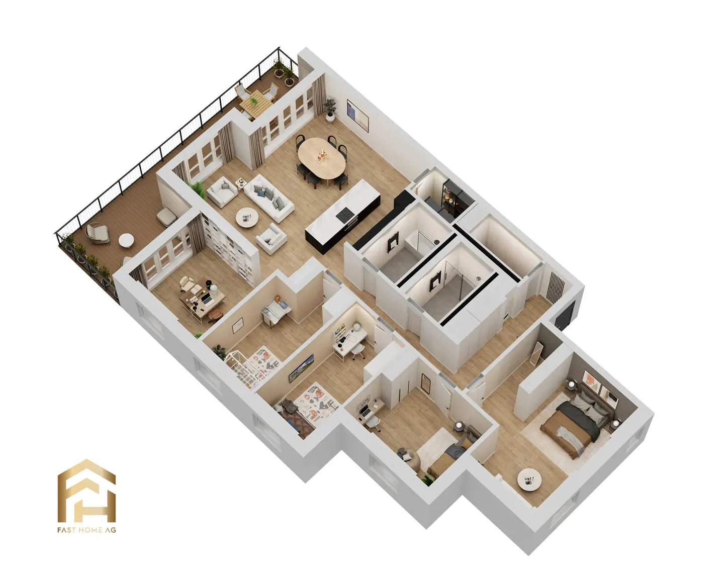 Ampio appartamento di 5,5 locali al piano superiore - MFH Imbach - Foto 7 di 11