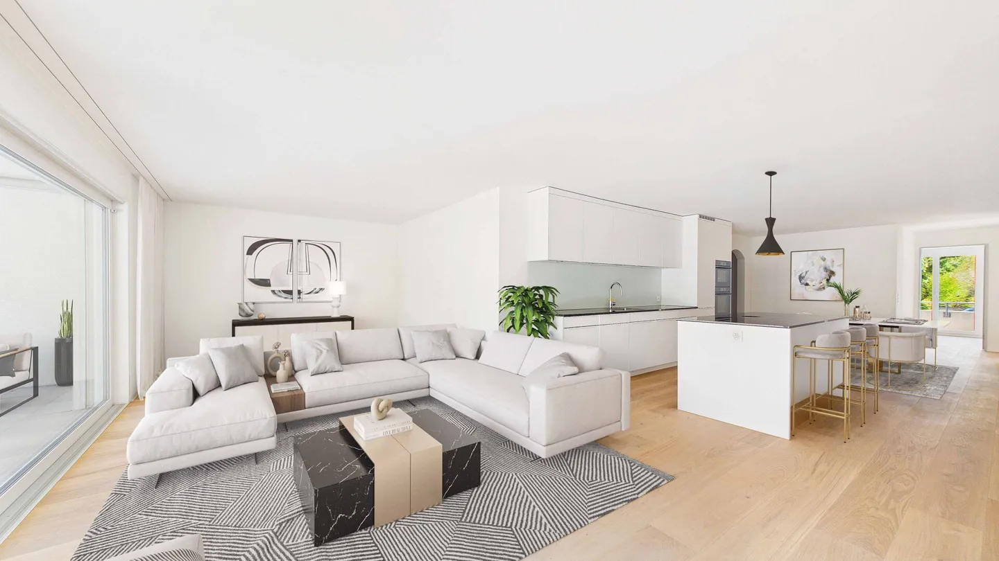 Wohnen mit eigenem Garten - stilvolle Erdgeschosswohnung mit viel Freiraum und Privatsphäre - Photo 4 sur 11