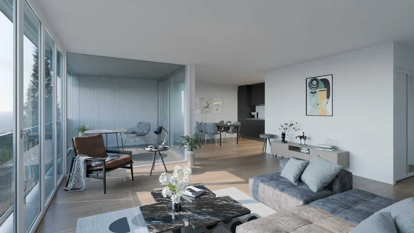 NUOVO APPARTAMENTO 2.5 STANZE AL 1° PIANO A SIERRE - Foto 5 di 8