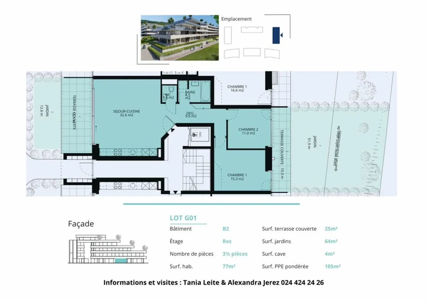 Neue Promotion: 3,5-Zimmer-Wohnung mit 2 Terrassen und 2 Gärten - Foto 13 von 13