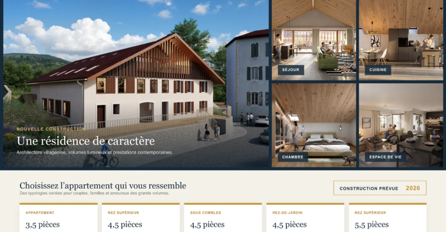 Provence (VD) — 5 Wohnungen in einer charmanten Renovierung - Foto 1 von 3