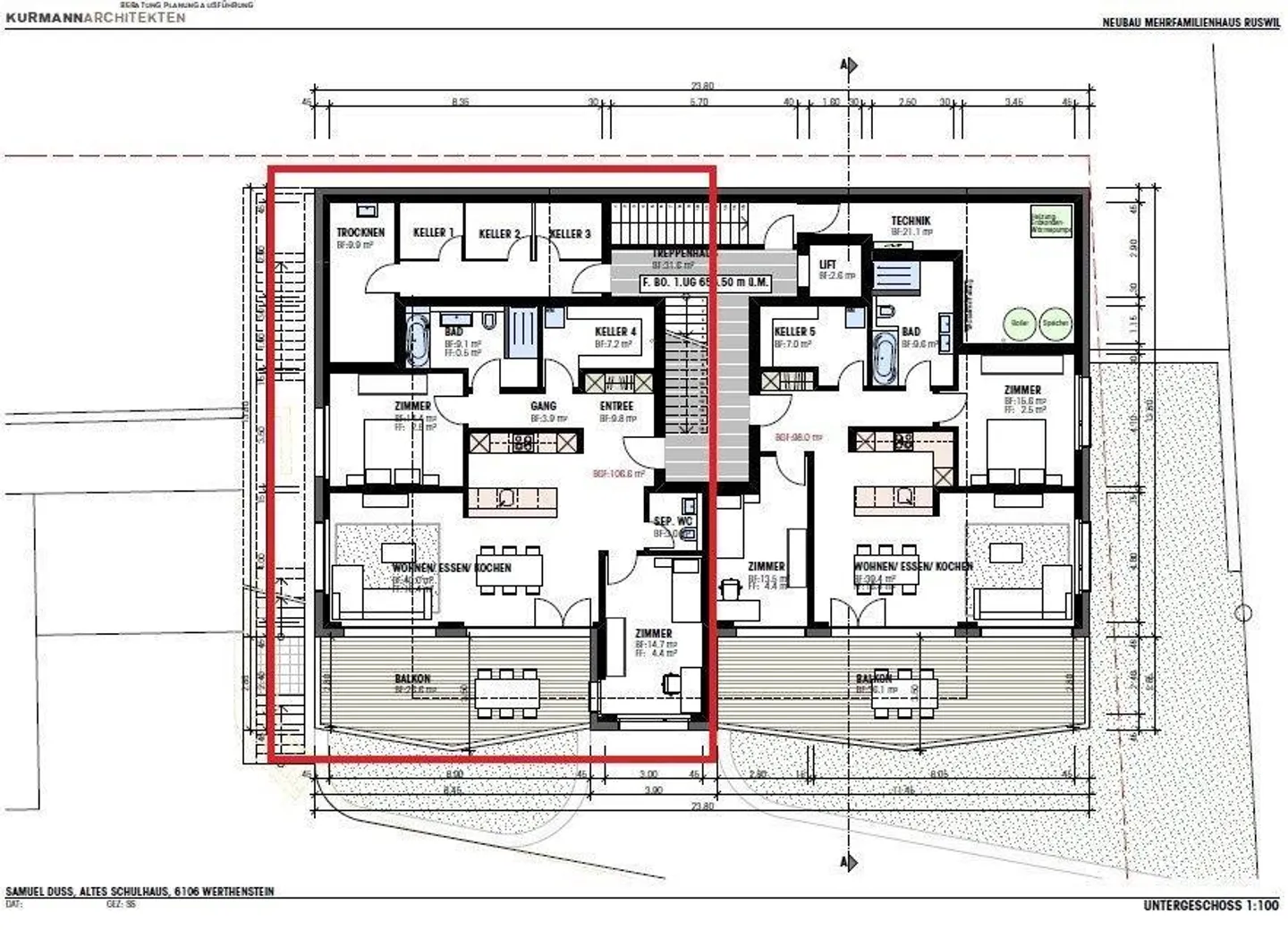 Belle appartement de 3,5 pièces en standard de propriété - Photo 7 sur 7