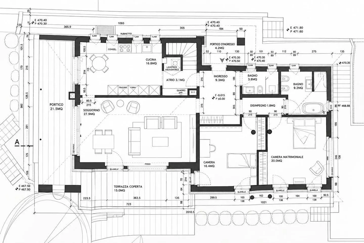 Porza - Elegante 3,5-Zimmer-Wohnung mit Seeblick, Terrasse und... - Foto 10 von 12