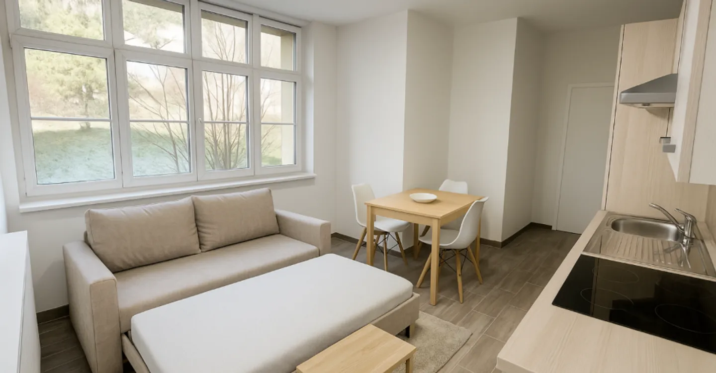 St-Imier, studio completamente ristrutturato al 1° piano - Foto 1 di 4